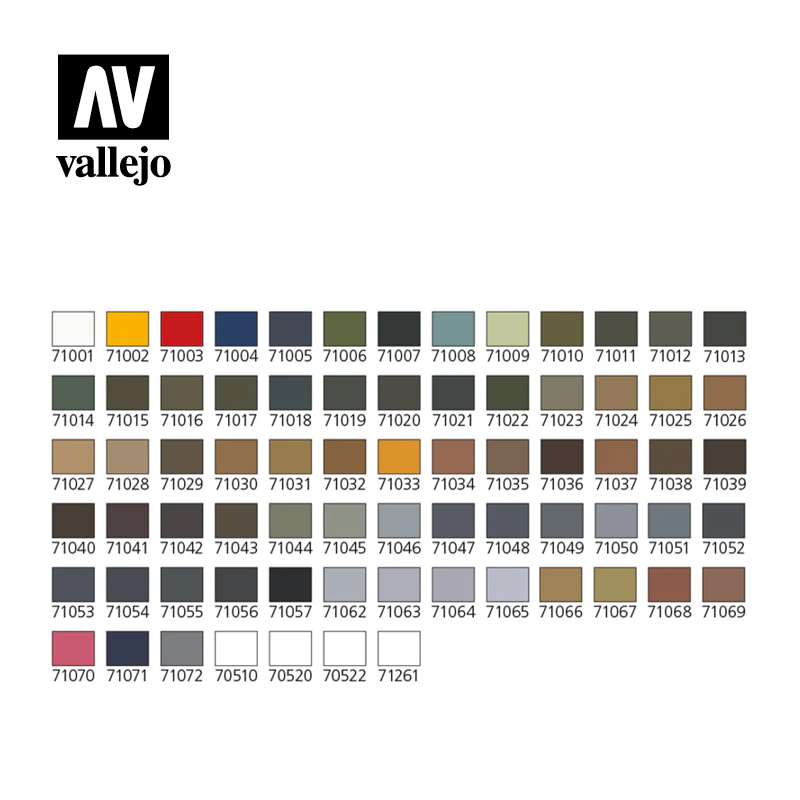 Vallejo Basic Model Air Color Paint Set - Image 2