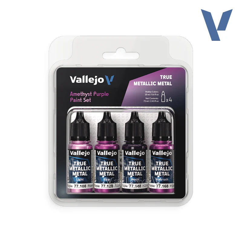 Vallejo True Metallic Metal: Amethyst Purple | Paint Set